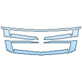 PAINT PROTECTION KIT - 2020 CHEVROLET SUBURBAN PREMIER GRILLE - PRECUT PPF CLEAR BRA WRAP