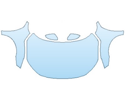 PAINT PROTECTION KIT - 2017 HONDA CIVIC HATCHBACK EX FULL HOOD(WRAPPED EDGES) FENDERS MIRRORS - PRECUT PPF CLEAR BRA WRAP