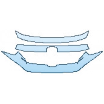 PAINT PROTECTION KIT - 2017 HONDA CIVIC HATCHBACK EX GRILLE - PRECUT PPF CLEAR BRA WRAP