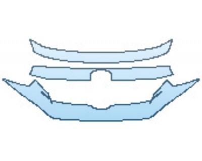 Precut PPF Kit – Clear Bra Paint Protection Film PAINT PROTECTION KIT - 2017 HONDA CIVIC HATCHBACK EX-L GRILLE - PRECUT PPF CLEAR BRA WRAP