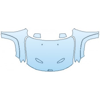 PAINT PROTECTION KIT - 2017 JEEP GRAND CHEROKEE SRT FULL HOOD FENDERS MIRRORS - PRECUT PPF CLEAR BRA WRAP