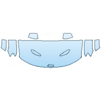 PAINT PROTECTION KIT - 2017 JEEP GRAND CHEROKEE SRT FULL HOOD(30 INCH WRAPPED EDGES) FENDERS MIRRORS - PRECUT PPF CLEAR BRA WRAP