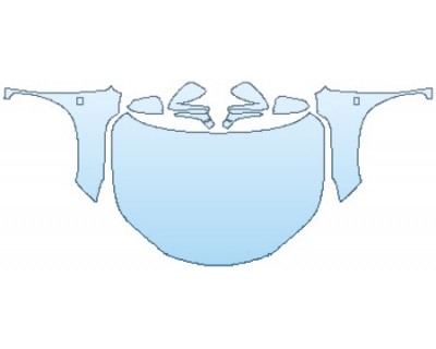 PAINT PROTECTION KIT - 2017 LEXUS NX TURBO F-SPORT FULL HOOD(WRAPPED EDGES) FENDERS MIRRORS - PRECUT PPF CLEAR BRA WRAP