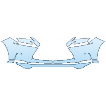 PAINT PROTECTION KIT - 2017 LEXUS NX TURBO F-SPORT BUMPER WITH SENSORS (7 PIECE) - PRECUT PPF CLEAR BRA WRAP