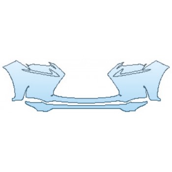 PAINT PROTECTION KIT - 2017 LEXUS NX TURBO F-SPORT BUMPER (2 PIECE) - PRECUT PPF CLEAR BRA WRAP