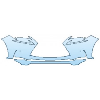 PAINT PROTECTION KIT - 2017 LEXUS NX TURBO F-SPORT BUMPER WITH SENSORS (2 PIECE) - PRECUT PPF CLEAR BRA WRAP