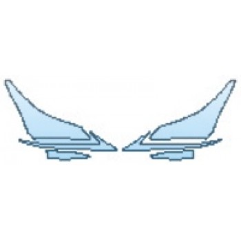 PAINT PROTECTION KIT - 2017 LEXUS NX TURBO F-SPORT HEADLIGHTS RUNNING LIGHTS - PRECUT PPF CLEAR BRA WRAP