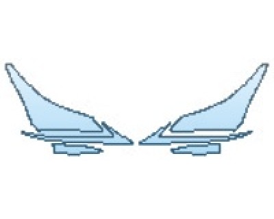 PAINT PROTECTION KIT - 2017 LEXUS NX TURBO F-SPORT HEADLIGHTS RUNNING LIGHTS - PRECUT PPF CLEAR BRA WRAP