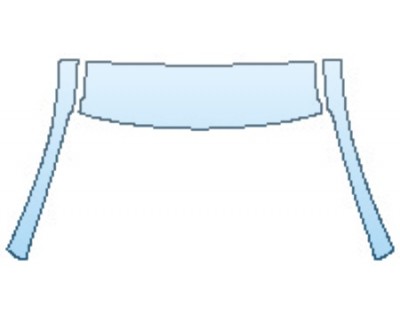 PAINT PROTECTION KIT - 2017 LEXUS NX TURBO F-SPORT ROOF A-PILLARS - PRECUT PPF CLEAR BRA WRAP