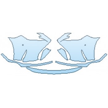 Precut PPF Kit – Clear Bra Paint Protection Film PAINT PROTECTION KIT - 2017 LEXUS RC TURBO BUMPER WITH SENSORS - PRECUT PPF CLEAR BRA WRAP