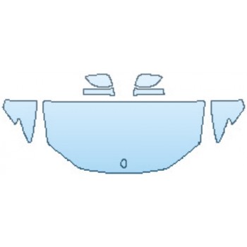 2017 MASERATI LEVANTE BASE Hood(30 Inch Wrapped Edges) Fenders Mirrors INVISIBLEMASK - 3M PAINT PROTECTION