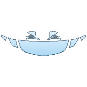 PAINT PROTECTION KIT - 2017 MERCEDES AMG GT S EDITION 1 HOOD(18 INCH) MIRRORS - PRECUT PPF CLEAR BRA WRAP