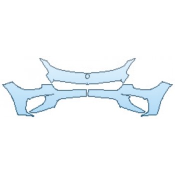 PAINT PROTECTION KIT - 2017 MERCEDES AMG GT S EDITION 1 BUMPER (3 PIECE) - PRECUT PPF CLEAR BRA WRAP