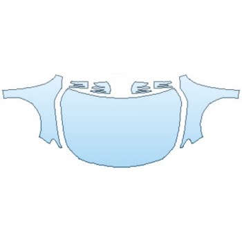 PAINT PROTECTION KIT - 2017 MERCEDES CLA-CLASS COUPE CLA250 BASE FULL HOOD FENDERS MIRRORS - PRECUT PPF CLEAR BRA WRAP