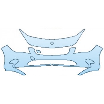 PAINT PROTECTION KIT - 2017 MERCEDES CLA-CLASS COUPE CLA250 BASE BUMPER - PRECUT PPF CLEAR BRA WRAP