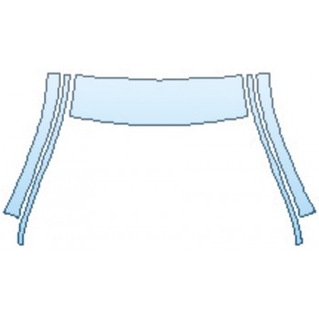 PAINT PROTECTION KIT - 2017 MERCEDES CLA-CLASS COUPE CLA250 BASE ROOF A-PILLARS - PRECUT PPF CLEAR BRA WRAP