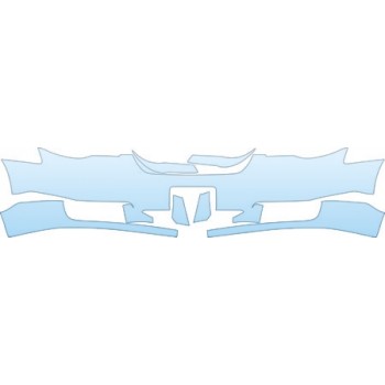 PAINT PROTECTION KIT - 2008 CHRYSLER TOWN &AMP; COUNTRY LX BUMPER WITH PLATE CUT OUT KIT - PRECUT PPF CLEAR BRA WRAP