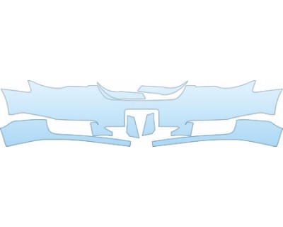PAINT PROTECTION KIT - 2008 CHRYSLER TOWN &AMP; COUNTRY LX BUMPER WITH PLATE CUT OUT KIT - PRECUT PPF CLEAR BRA WRAP