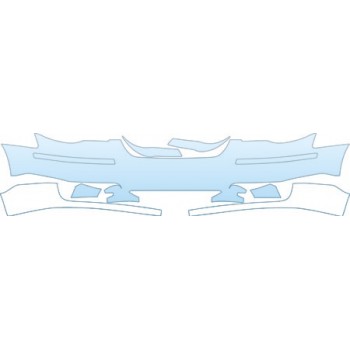PAINT PROTECTION KIT - 2009 CHRYSLER TOWN &AMP; COUNTRY LIMITED BUMPER(LIMITED) KIT - PRECUT PPF CLEAR BRA WRAP