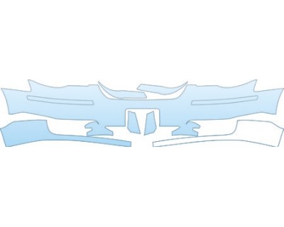 PAINT PROTECTION KIT - 2009 CHRYSLER TOWN &AMP; COUNTRY LIMITED BUMPER(LIMITED WITH PLATE CUT OUT) KIT - PRECUT PPF CLEAR BRA WRAP