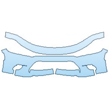 PAINT PROTECTION KIT - 2017 DODGE CHARGER DAYTONA BUMPER (2 PIECE) - PRECUT PPF CLEAR BRA WRAP