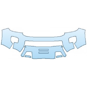 PAINT PROTECTION KIT - 2017 GMC CANYON DENALI BUMPER (4 PIECE) - PRECUT PPF CLEAR BRA WRAP