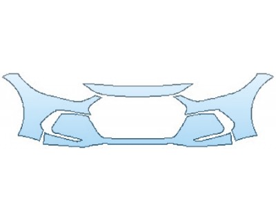 PAINT PROTECTION KIT - 2017 HYUNDAI ELANTRA ECO BUMPER (4 PIECE) - PRECUT PPF CLEAR BRA WRAP