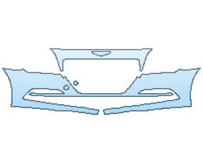 PAINT PROTECTION KIT - 2017 HYUNDAI GENESIS G80 5.0L BUMPER (2 PIECE) - PRECUT PPF CLEAR BRA WRAP