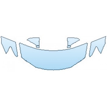 PAINT PROTECTION KIT - 2017 LEXUS IS 300 HOOD(24 INCHWRAPPED EDGES) FENDERS MIRRORS - PRECUT PPF CLEAR BRA WRAP