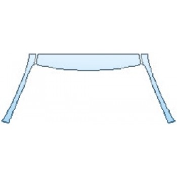 PAINT PROTECTION KIT - 2017 LEXUS IS 350 F SPORT ROOF A-PILLARS - PRECUT PPF CLEAR BRA WRAP