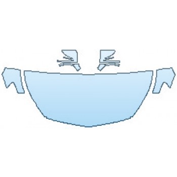 PAINT PROTECTION KIT - 2017 MERCEDES SL CLASS ROADSTER SL63 AMG HOOD(30 INCHWRAPPED EDGES) FENDERS MIRRORS - PRECUT PPF CLEAR BRA WRAP