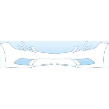 PAINT PROTECTION KIT - 2012 MERCEDES-BENZ E-CLASS COUPE SPORT 550 BUMPER(SPORT) KIT - PRECUT PPF CLEAR BRA WRAP