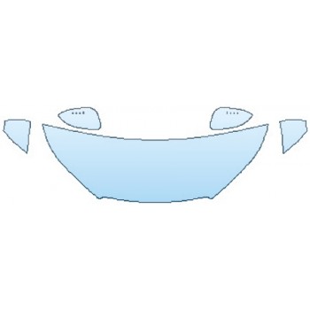 PAINT PROTECTION KIT - 2019 TOYOTA HIGHLANDER HYBRID LIMITED PLATINUM HOOD(24 INCH) FENDERS MIRRORS - PRECUT PPF CLEAR BRA WRAP