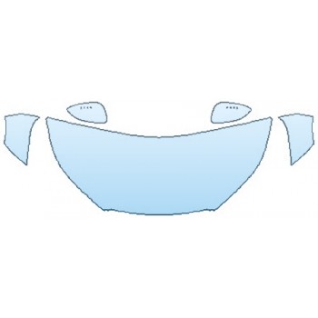 Precut PPF Kit – Clear Bra Paint Protection Film PAINT PROTECTION KIT - 2017 TOYOTA HIGHLANDER LE PLUS HOOD(30 INCHWRAPPED EDGES) FENDERS MIRRORS - PRECUT PPF CLEAR BRA WRAP