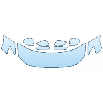 PAINT PROTECTION KIT - 2017 MAZDA MAZDA6 SPORT HOOD(24 INCH WRAPPED EDGES) FENDERS MIRRORS - PRECUT PPF CLEAR BRA WRAP