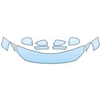 PAINT PROTECTION KIT - 2017 MAZDA MAZDA6 SPORT HOOD(18 INCH) FENDERS MIRRORS - PRECUT PPF CLEAR BRA WRAP