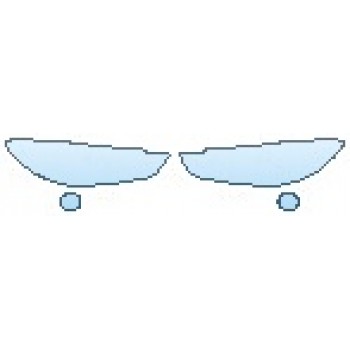 PAINT PROTECTION KIT - 2017 MAZDA MAZDA6 TOURING HEADLIGHTS(W/O CUTS) FOG LIGHTS - PRECUT PPF CLEAR BRA WRAP