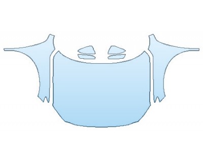 PAINT PROTECTION KIT - 2017 MAZDA CX-3 SPORT FULL HOOD FENDERS MIRRORS - PRECUT PPF CLEAR BRA WRAP