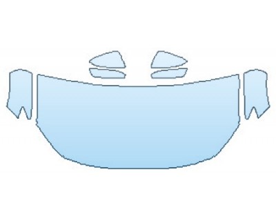 PAINT PROTECTION KIT - 2017 MAZDA CX-3 SPORT HOOD(30 INCH WRAPPED EDGES) FENDERS MIRRORS - PRECUT PPF CLEAR BRA WRAP