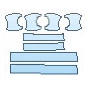 PAINT PROTECTION KIT - 2017 MAZDA CX-3 SPORT DOOR CUPS DOOR SILLS - PRECUT PPF CLEAR BRA WRAP