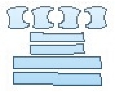 PAINT PROTECTION KIT - 2017 MAZDA CX-3 SPORT DOOR CUPS DOOR SILLS - PRECUT PPF CLEAR BRA WRAP