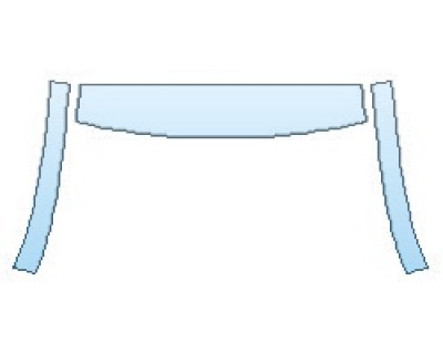 PAINT PROTECTION KIT - 2017 MAZDA CX-3 SPORT ROOF A-PILLARS - PRECUT PPF CLEAR BRA WRAP