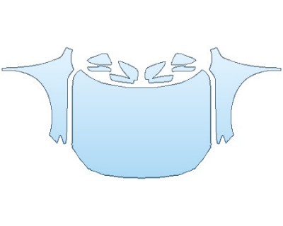 PAINT PROTECTION KIT - 2017 MAZDA CX-3 TOURING FULL HOOD(WRAPPED EDGES) FENDERS MIRRORS - PRECUT PPF CLEAR BRA WRAP