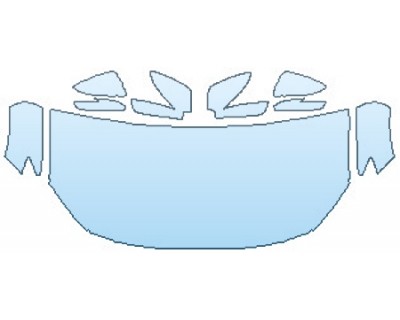 PAINT PROTECTION KIT - 2017 MAZDA CX-3 TOURING HOOD(30 INCH WRAPPED EDGES) FENDERS MIRRORS - PRECUT PPF CLEAR BRA WRAP