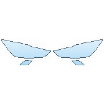 PAINT PROTECTION KIT - 2017 MAZDA CX-3 TOURING HEADLIGHTS RUNNING LIGHTS - PRECUT PPF CLEAR BRA WRAP