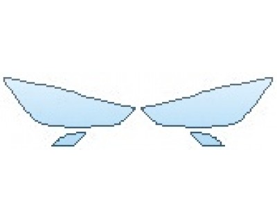 PAINT PROTECTION KIT - 2017 MAZDA CX-3 TOURING HEADLIGHTS RUNNING LIGHTS - PRECUT PPF CLEAR BRA WRAP