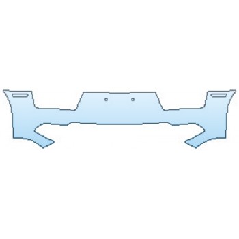 PAINT PROTECTION KIT - 2017 AUDI R8 V10 FULLREAR BUMPER - PRECUT PPF CLEAR BRA WRAP