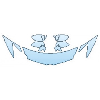 PAINT PROTECTION KIT - 2017 LAMBORGHINI AVENTADOR LP750-4 SV ROADSTER HOOD(18 INCH WRAPPED EDGES) FENDERS MIRRORS - PRECUT PPF CLEAR BRA WRAP