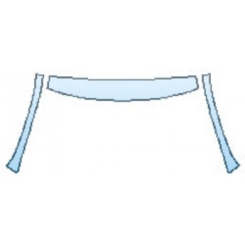 PAINT PROTECTION KIT - 2017 MITSUBISHI OUTLANDER SPORT ES 2.0 AWC ROOF A-PILLARS - PRECUT PPF CLEAR BRA WRAP