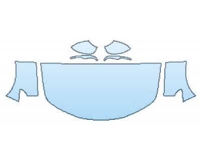 PAINT PROTECTION KIT - 2017 ALFA ROMEO GIULIA BASE HOOD(30 INCH WRAPPED EDGES) FENDERS MIRRORS - PRECUT PPF CLEAR BRA WRAP